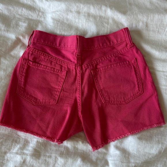 Old Navy Bright Red Jean Shorts For Kids - Picture 2 of 5